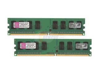 Kingston ValueRAM 2GB (2 x 1GB) 240 Pin DDR2 SDRAM DDR2 667 (PC2 5300) Dual Channel Kit Desktop Memory Model KVR667D2K2/2GR