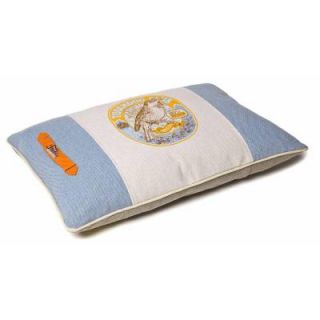 Touchdog Original Classical Denim Insertable Pillow Large Denim Blue and Grey Bed PB40BLGYLG