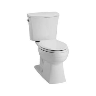 KOHLER Kelston Comfort Height 2 piece 1.6 GPF Elongated Toilet with AquaPiston Flushing Technology in Ice Grey K 3754 95