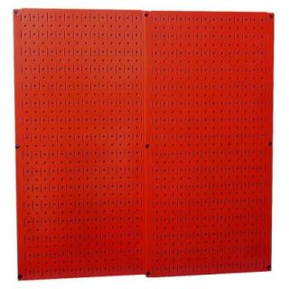 Wall Control 32 in. x 32 in. Overall Size Red Metal Pegboard Pack with Two 32 in. x 16 in. Pegboards 30P3232RD
