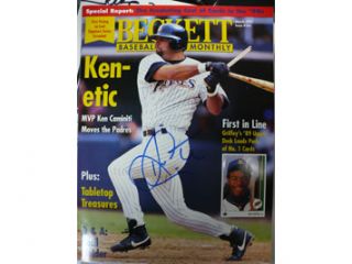 Powers Collectibles 24497 Signed Caminiti Ken Beckett Magazine 3 97 Also signed on the rear cover by Juan Gonzalez