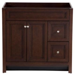 Home Decorators Collection Brinkhill 36 in. Vanity Cabinet Only in Cognac BWSD3621 CG