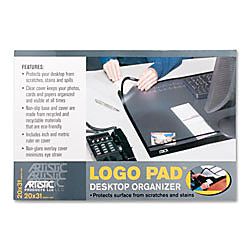 Artistic Logo Pad Desk Organizer 20 x 31  BlackClear