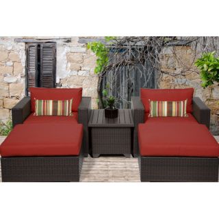 TK Classics Belle 5 Piece Seating Group with Cushion
