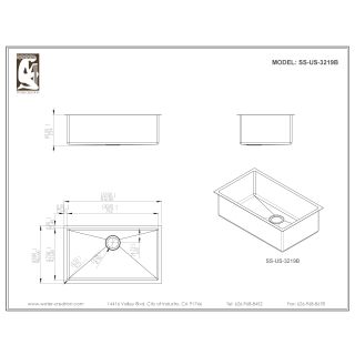 Water Creation Single Bowl Kitchen Sink