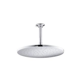 KOHLER 1 spray Single Function 12 in. Contemporary Round Rain Showerhead in Polished Chrome K 13690 CP