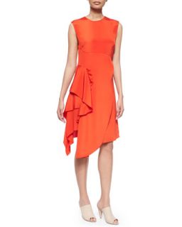 3.1 Phillip Lim Sleeveless Silk Ruffle Drape Dress