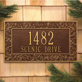 Oakleaf Address Plaque by Whitehall Products