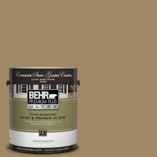 BEHR Premium Plus Ultra 1 gal. #S320 6 Garden Salt Green Semi Gloss Enamel Exterior Paint 585301