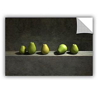 ArtWall Five Pears by Cynthia Decker Art Appeelz Removable Wall Mural; 12 H x 18 W