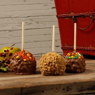 Alys Apples I Want Candy Caramel Apples (Set of 3)  