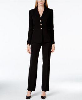 Tahari ASL Three Button Military Pantsuit   Wear to Work   Women