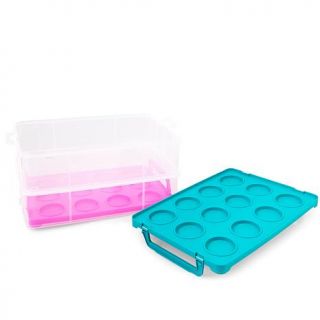 Holstein Fun Bakeware Cupcake Caddy with Removable Trays   7868686