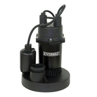 Everbilt 1/4 HP Submersible Sump Pump with Tether SBA025BC