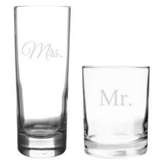 Mr. & Mrs. Wedding Cocktail Set   2 ct.