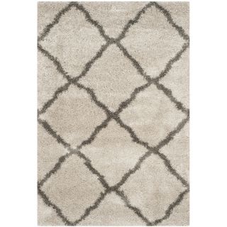 Safavieh Belize Shag Taupe and Grey Rectangular Indoor Machine Made Area Rug (Common: 4 x 6; Actual: 48 in W x 72 in L x 0.5 ft Dia)