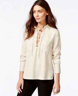 Free People Under Your Spell Lace Up Shirt   Tops   Women