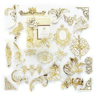 Anna Griffin® Foil Flourishes Decorative Sticker Kit   Gold   7476622