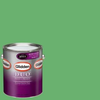 Glidden DUO 1 gal. #GLG05 Lucky Shamrock Semi Gloss Interior Paint with Primer GLG05 01S
