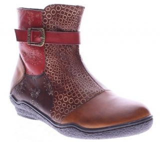 Spring Step LArtiste Leather Ankle Boots  Indigo —