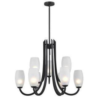 Kenroy Home Mirage 9 Light Forged Graphite Chandelier 91929FGRPH