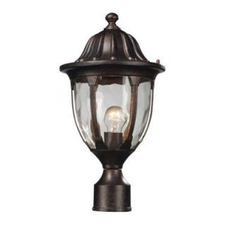 Titan Lighting Glendale 1 Light Outdoor Regal Bronze Post Light TN 8377