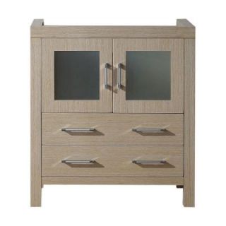 Virtu USA Dior 30 in. Vanity Cabinet Only in Light Oak DISCONTINUED KS 70030 CAB LO