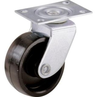 Shepherd 1 5/8 in. Plastic Swivel Plate Casters with 50 lb. Load Rating (4 per Pack) 9558