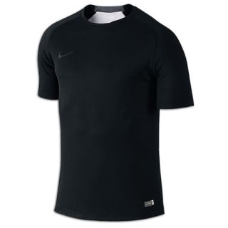 Nike Graphic Short Sleeve Training Top   Mens   Soccer   Clothing   Black/Black