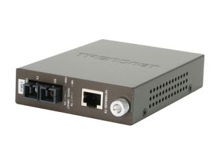 TRENDnet TFC 110S15 100Base TX to 100Base FX Single Mode SC Fiber Converter (15KM, 9.3Miles) 100Mbps (half duplex) 200Mbps (full duplex) 1 x 10/100Base TX 1 x 100Base FX (SC type)