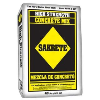 SAKRETE 40 lb. Gray Concrete Mix 65201030