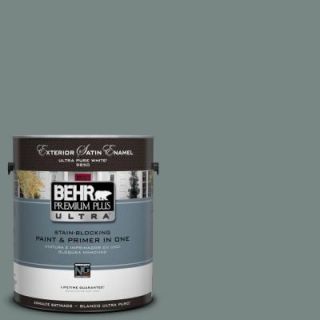 BEHR Premium Plus Ultra 1 Gal. #UL220 21 Juniper Ash Satin Enamel Exterior Paint 985301