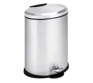 Honey Can Do Stainless Steel Oval 12 Liter StepTrash Can —