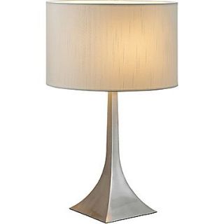 Adesso 6364 22 Luxor Tall Table Lamp, 1 x 150 W, Satin Nickel/Chrome