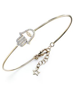 YellOra™ Diamond Hamsa Wire Bracelet in YellOra™ (1/6 ct. t.w