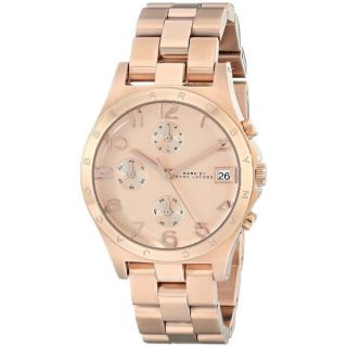 Marc Jacobs Womens MBM3074 Henry Chronograph Rose Tone Stainless