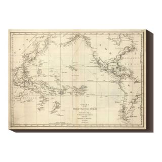 Global Gallery Chart of the Great Pacific Ocean, 1799 by Jean