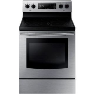 Samsung 30 in. 5.9 cu. ft. Electric Range with Self Cleaning Convection Oven in Stainless Steel NE59J3420SS