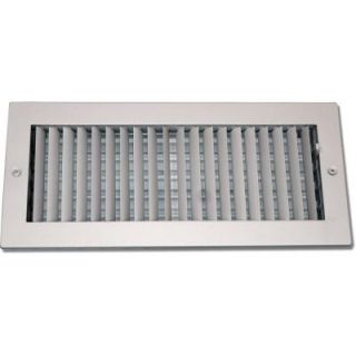 SPEEDI GRILLE 4 in. x 14 in. Steel Ceiling or Wall Register, White with Adjustable Single Deflection Diffuser SG 414 ASD