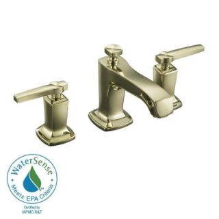 KOHLER Margaux 8 in. Widespread 2 Handle Low Arc Water Saving Bathroom Faucet in Vibrant French Gold K 16232 4 AF