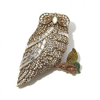 Heidi Daus "Snowy Owl" Crystal Pin   7899863