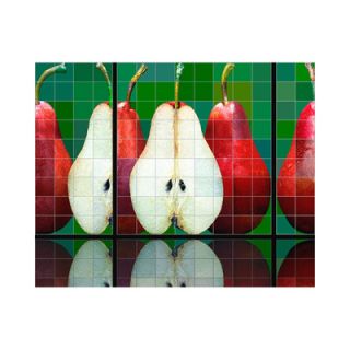 Pears Kitchen Tile Mural in Multi Colored by LMT Tile Murals