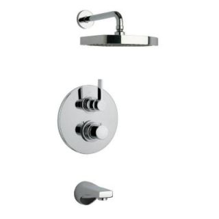 LaToscana Elix Thermostatic Tub and Shower in Chrome 78CR691TH16LEX