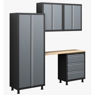 RTA Series 5 Piece Cabinet Set with Locker by NewAge Products
