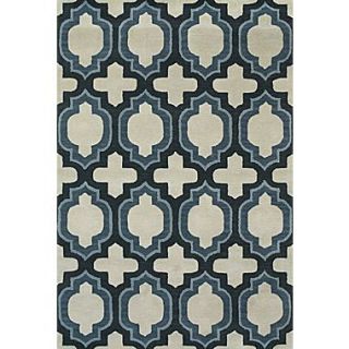 Feizy Terresa Pure Wool Pile Contemporary Rug, 8 x 11, Blue