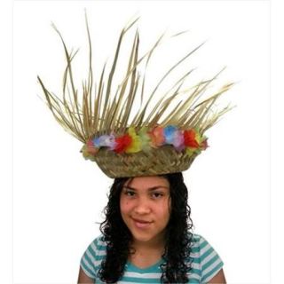 CoverYourHair am863 Natural Woven Beachcomber Hat with Lei