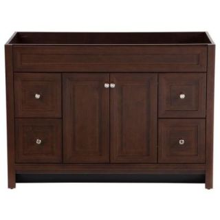 Home Decorators Collection Brinkhill 48 in. Vanity Cabinet Only in Cognac BWSD4821 CG