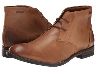 clarks exton up tobacco leather