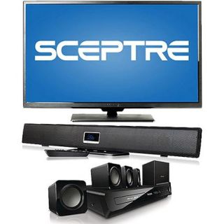 Sceptre X505BV FMDR 50" 1080p 60Hz LED HDTV with Home Theater System or Sound Bar and Optional Accessories