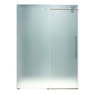 VIGO 56 in to 60 in W x 74 in H Frameless Sliding Shower Door